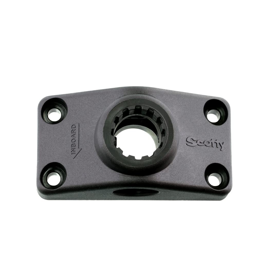 Scotty #241-BK Side Deck Mounting Bracket (Black) Small, Black