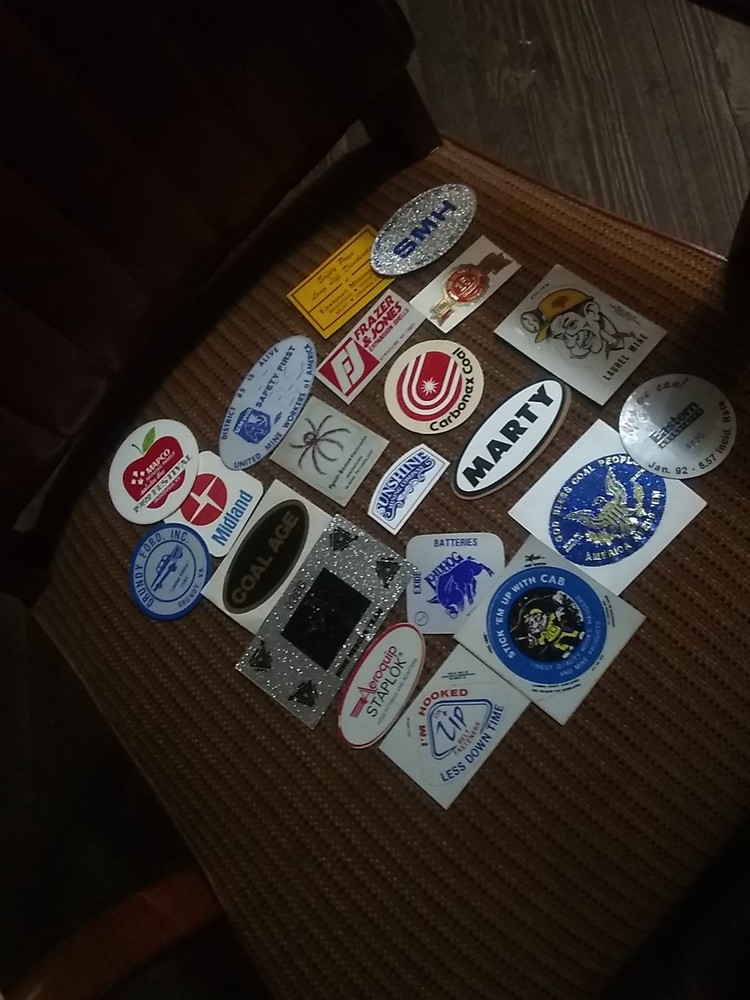 20 Vintage Coal Mining Sticker Lot #2