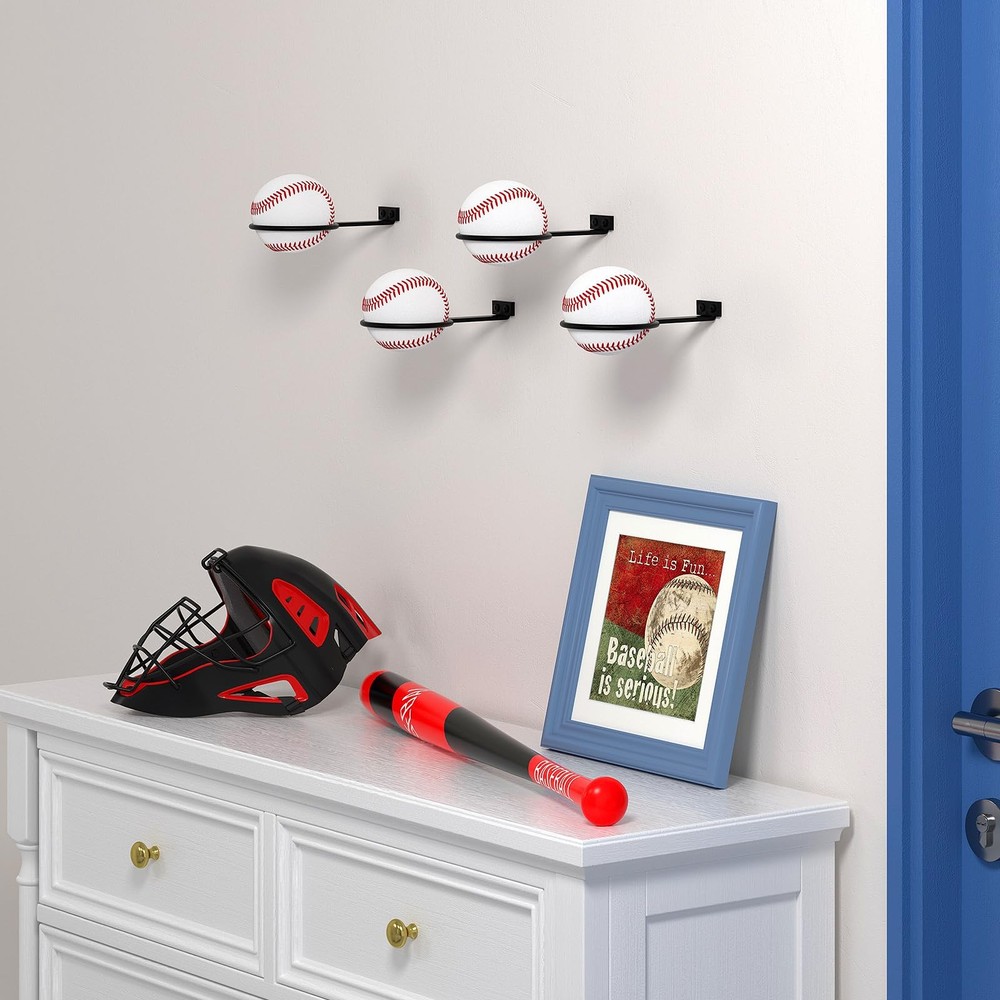 QTJUST 30Pack Baseball Wall Mount Bulk Memorabilia Holder Baseball Wall Mount...