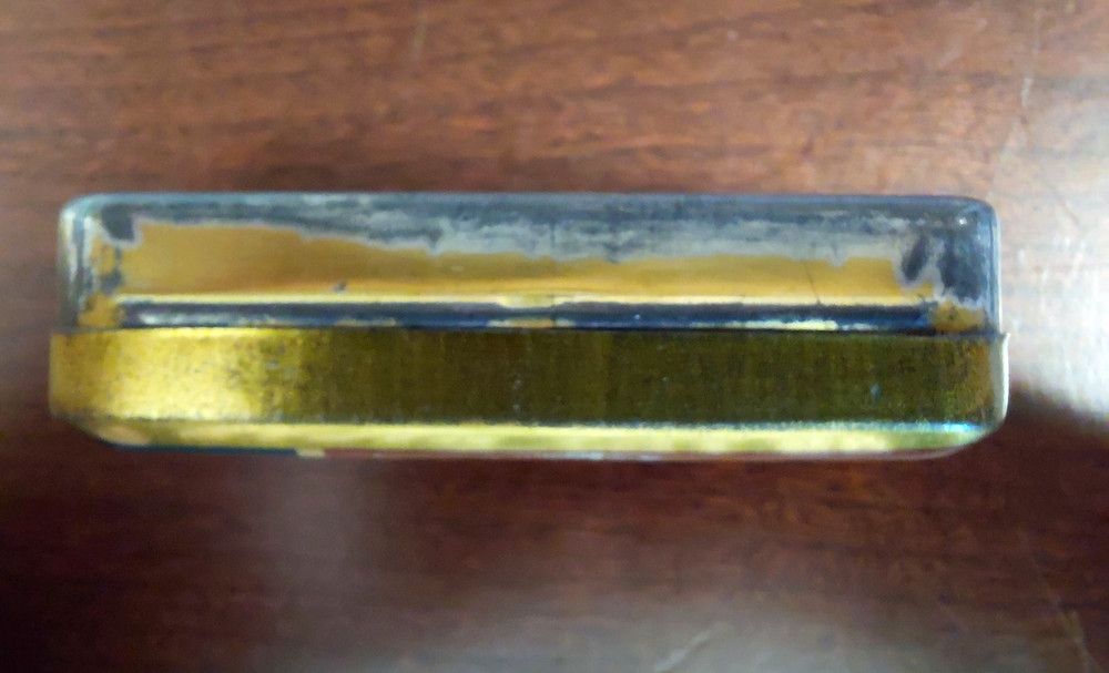 Empty Ronson Lighter Service Kit Tin Box Vintage Primitive 3"