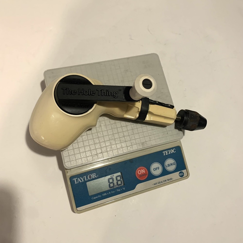 Vintage The Hole Thing Hand Drill Working condition