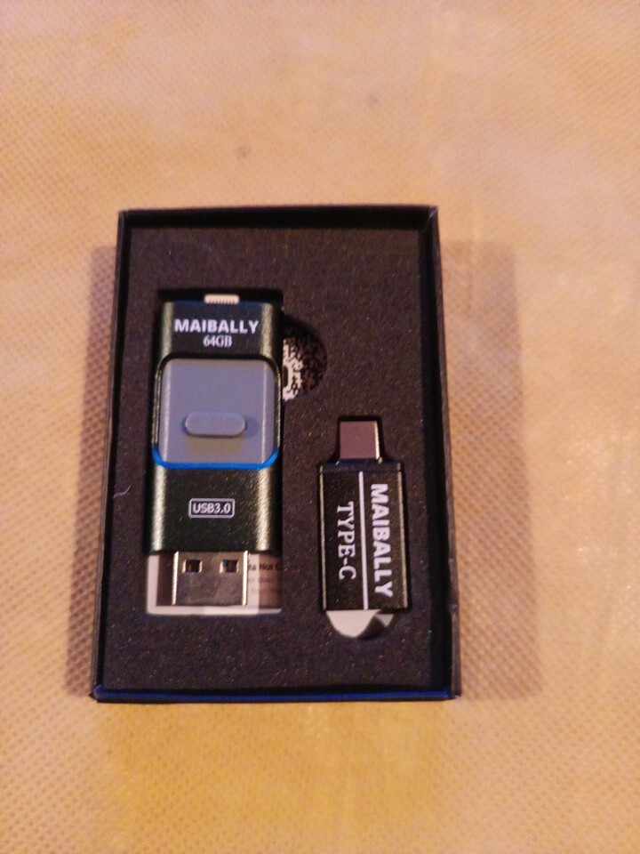 MAIBALLY 64GB USB Flash Drive For-Iphone, Android,PC