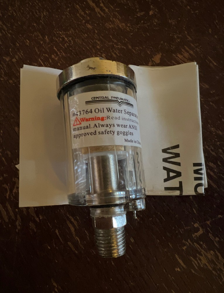 Central Pneumatic 43764 Oil Water Separator