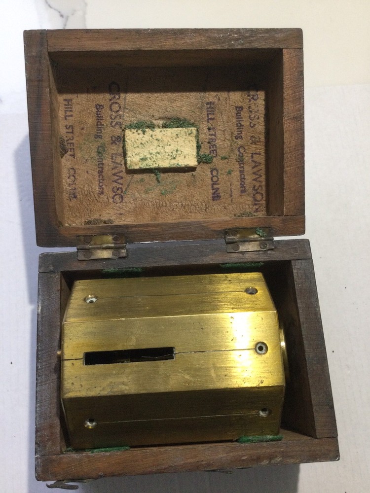 vintage brass instrument Optical Square Setting Out Tool