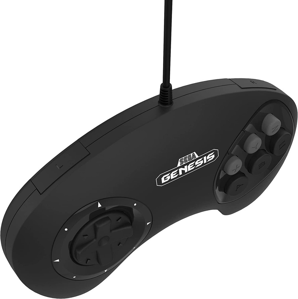 Retro-Bit BIG6 USB Arcade Controller Pad for Sega Genesis Mini, Switch, PC, Mac