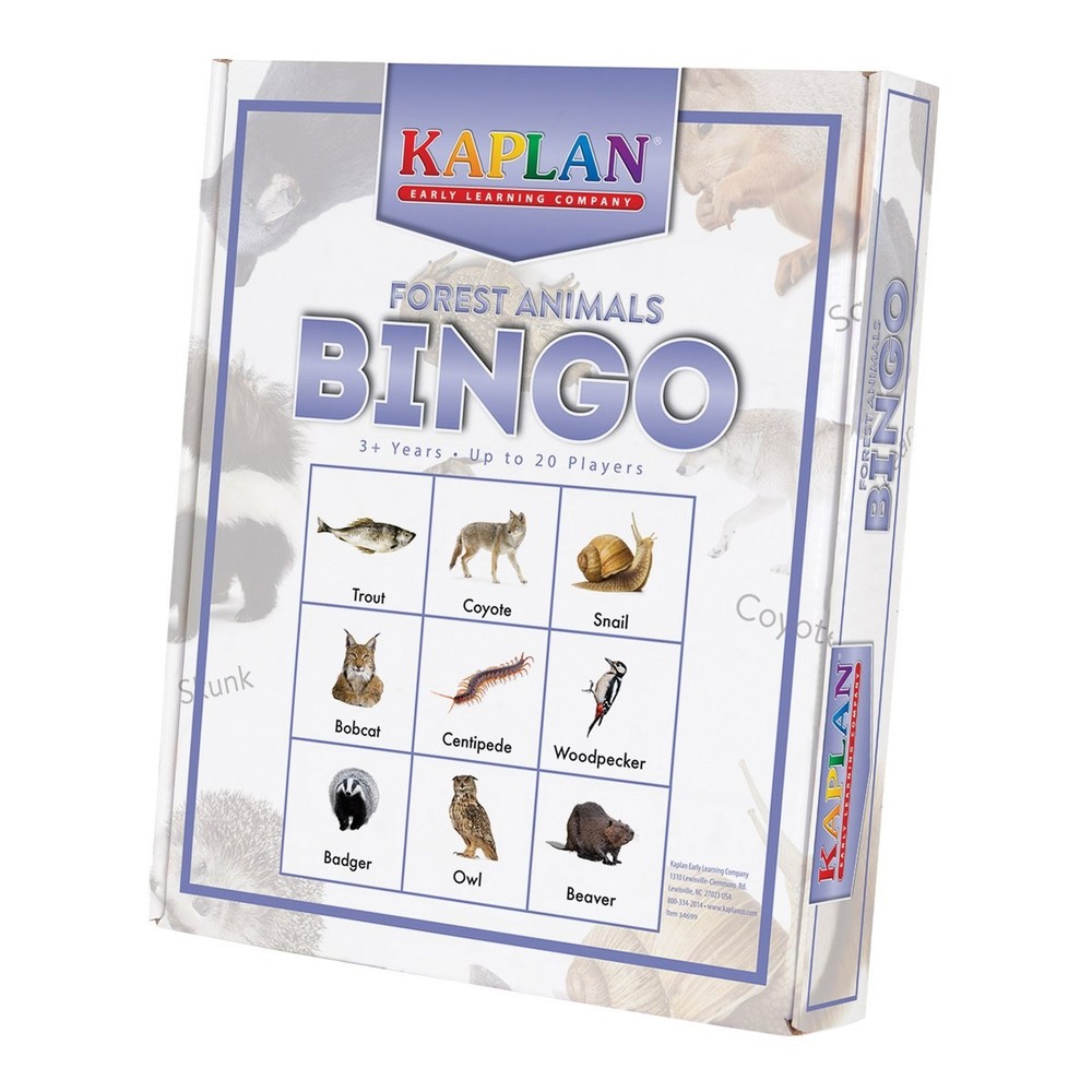 Kaplan Early Learning Forest Animals Bingo Learning Game