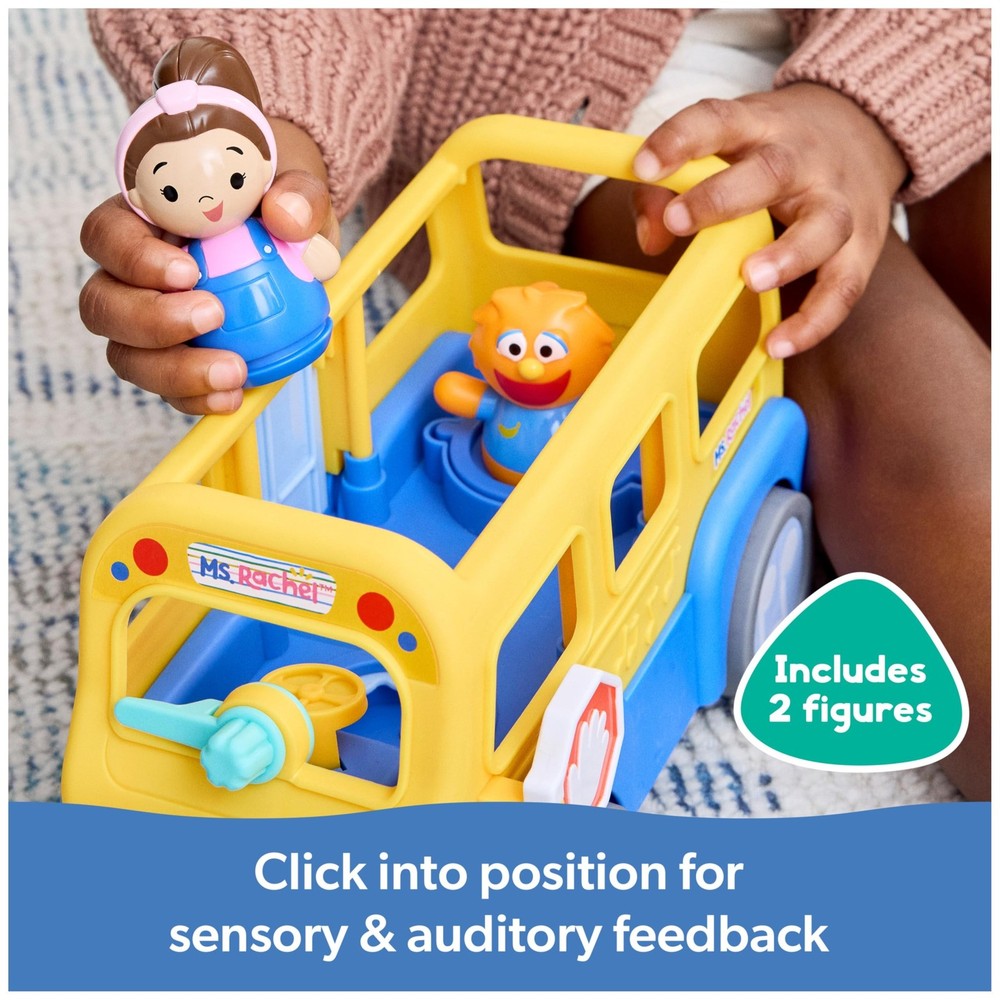 Ms. Rachel Official My First Learning Electronic School Bus with 2 Figures, M...