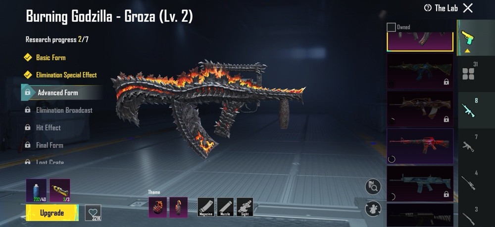 PUBG Mobile X-Suit, Glider, Vehicle, Weapon, Set, Level, Special Effect Bundle