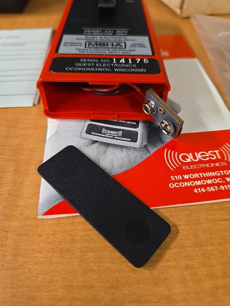 Quest Technologies Model 208 / 208L Permissible Sound Level Meter
