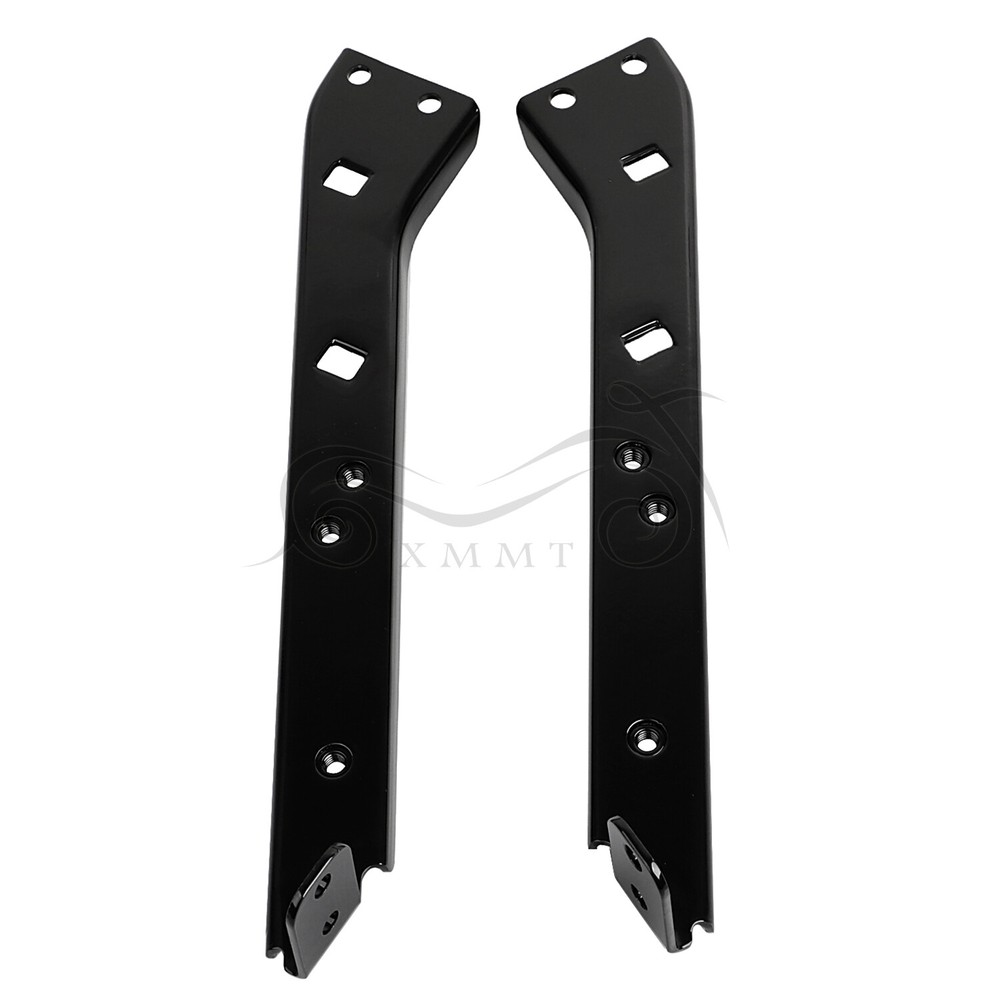 Black Saddlebag Rail Support Bracket For Harley Street Electra Glide FLHT 85-08