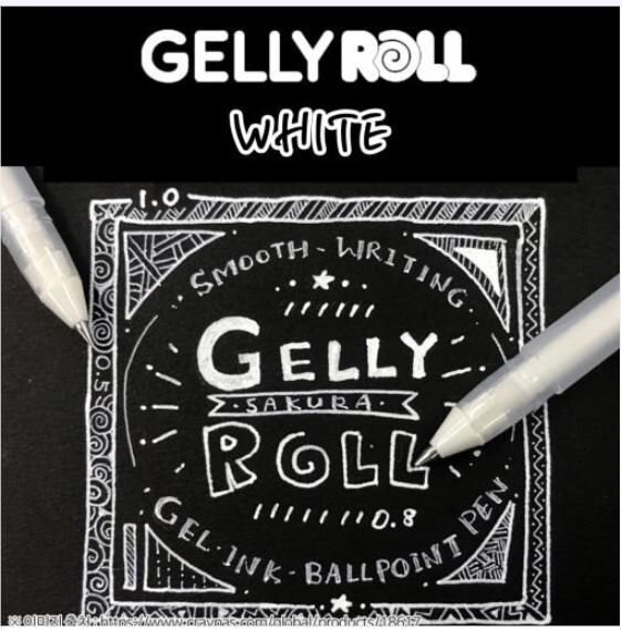 SAKURA - Gelly Basic White - 05-08 - 10 - Set 1 Count (Pack of 1), white