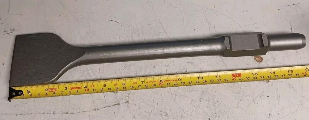 Wide Chisel 30mm Hex Shank 30x400x75mm