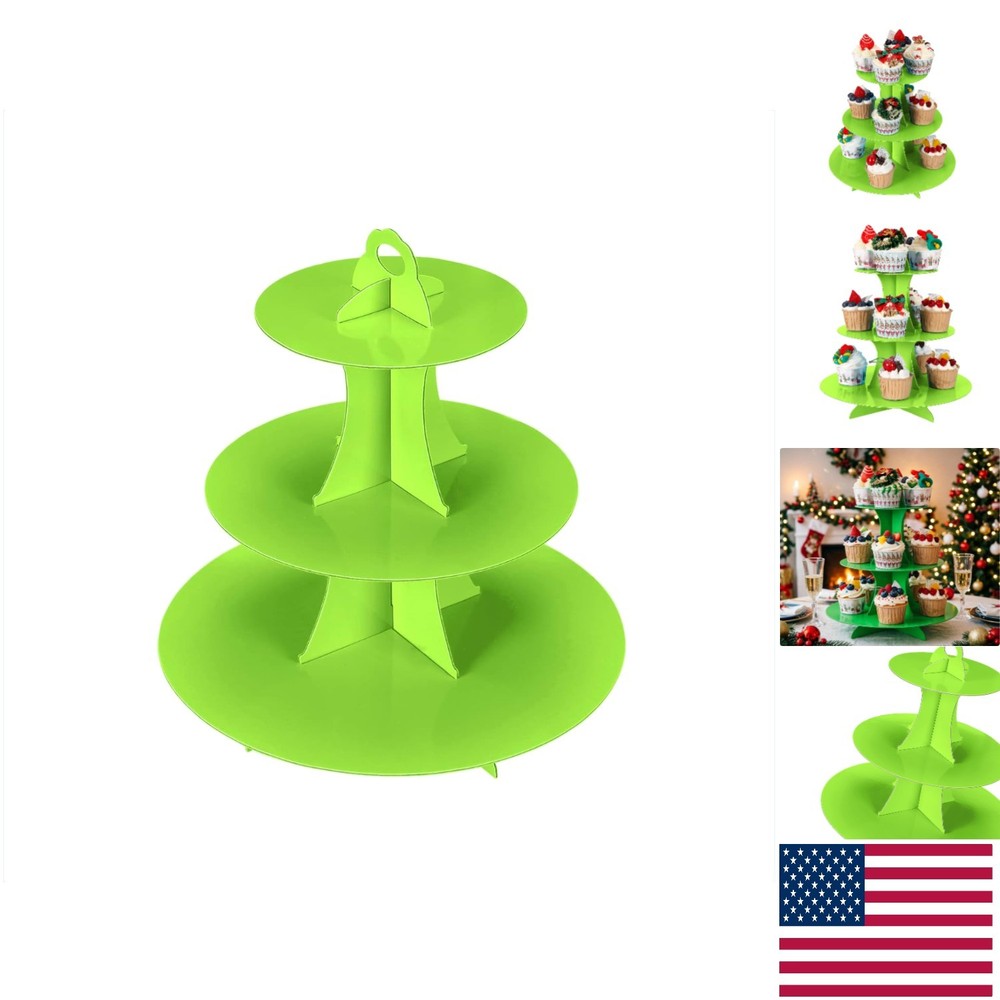 Versatile 3-Tier Cake Stand - DIY Design for Birthdays & Special Occasions