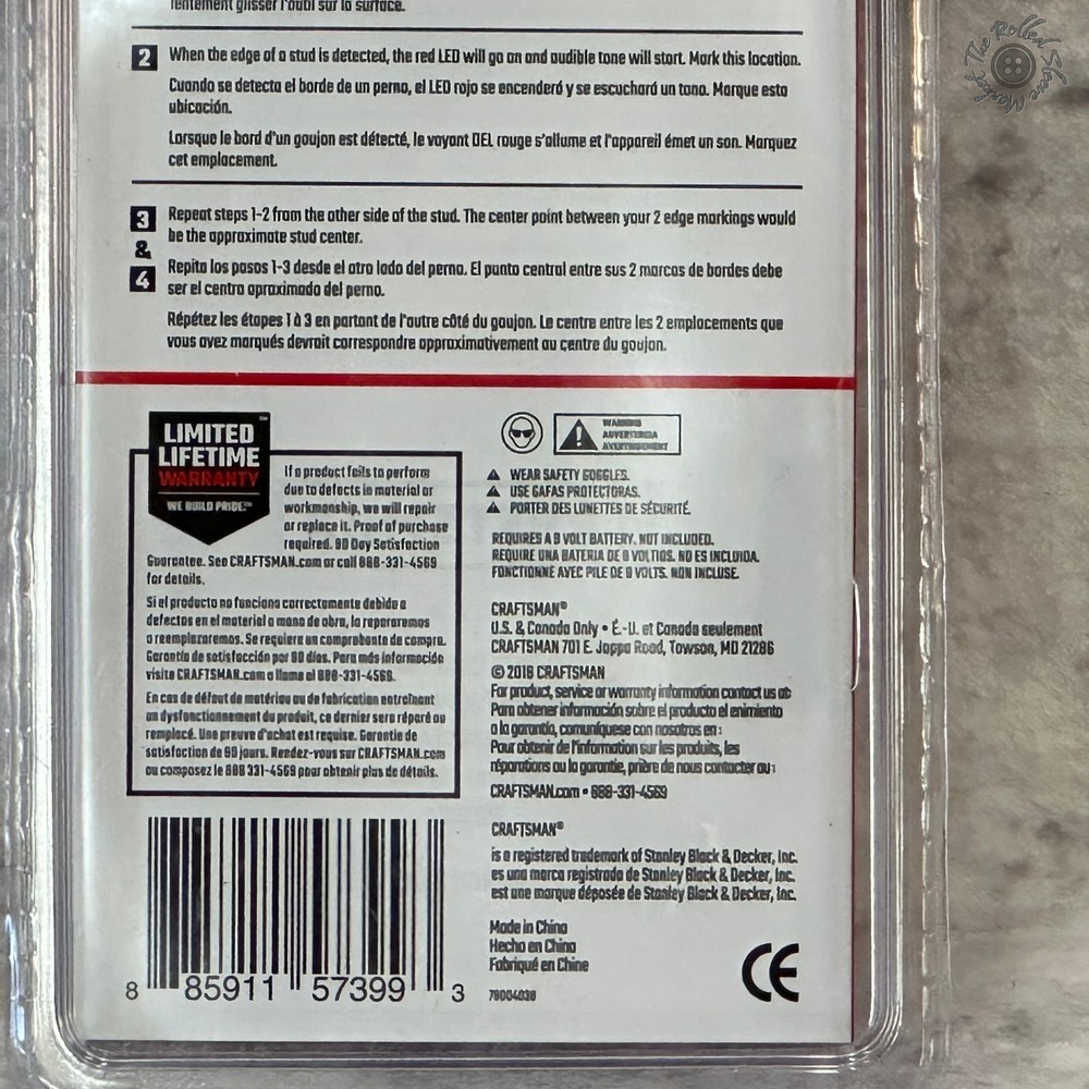 New & Sealed - Craftsman Stud Sensor Finder 3/4" Depth - CMHT77633