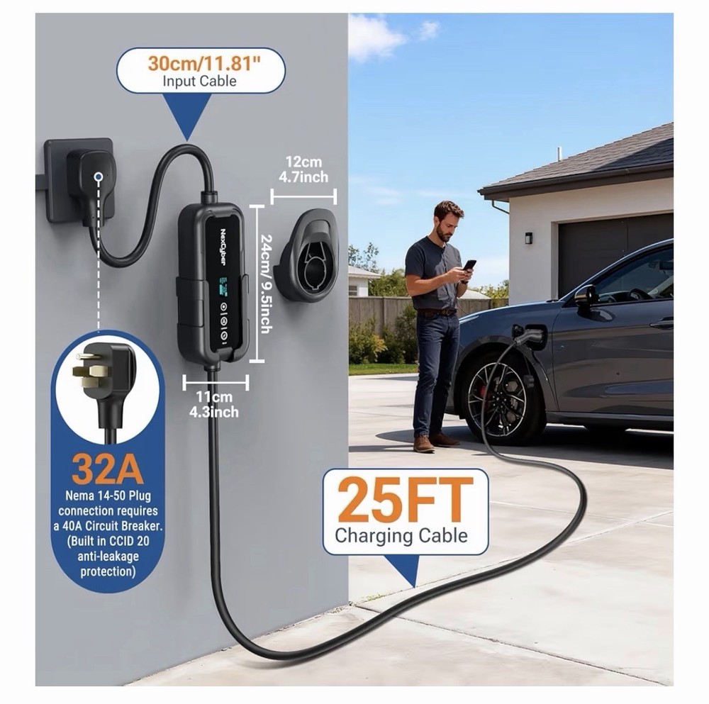 nexcyber level 2 ev charger