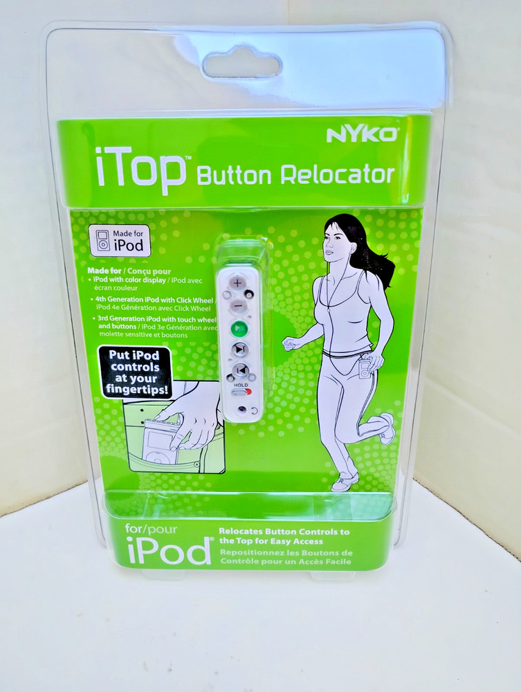 Nyko iTop Button Relocator Top Control Apple iPod 3rd & 4th (Third & Fourth) Gen
