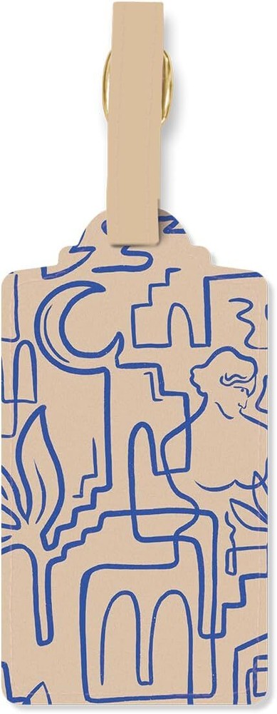 Molly & Rex Destinations Linework Luggage Tag (38262) Destination