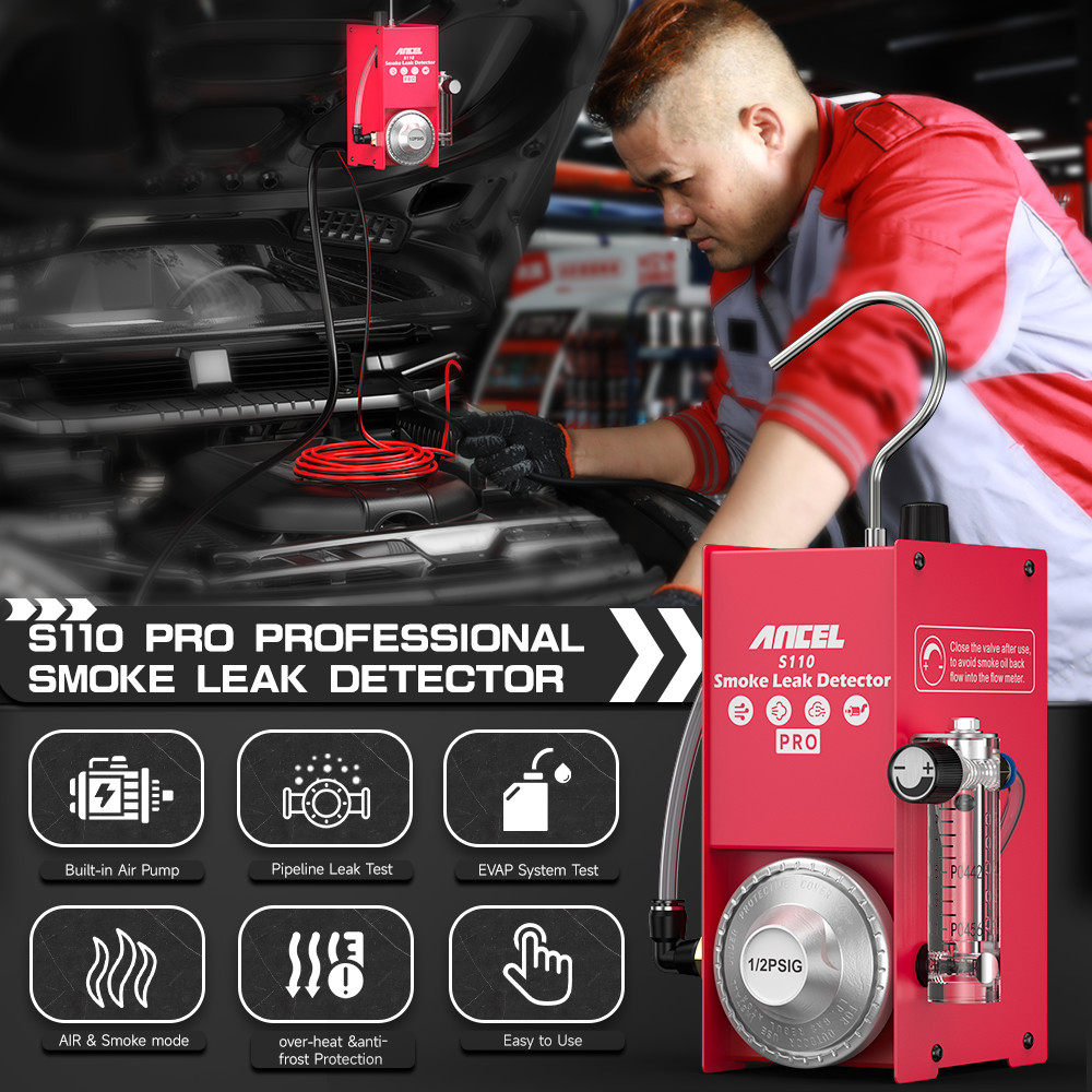 Vehicles Boat Pipe Leak Diagnostic Tool EVAP Smoke Machine Tester Detector Kit