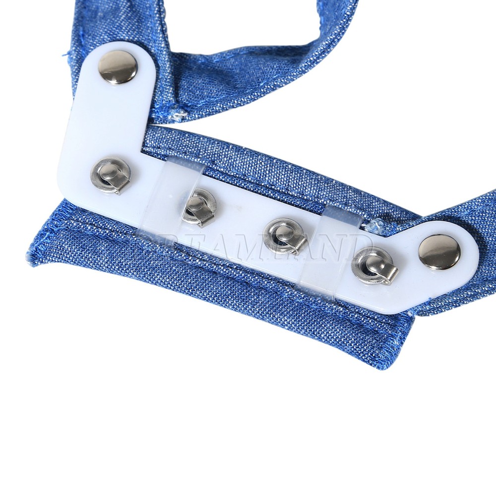Dental Orthodontic High -Pull Headgear With Rigid Chin Cap High Pull Strap Blue