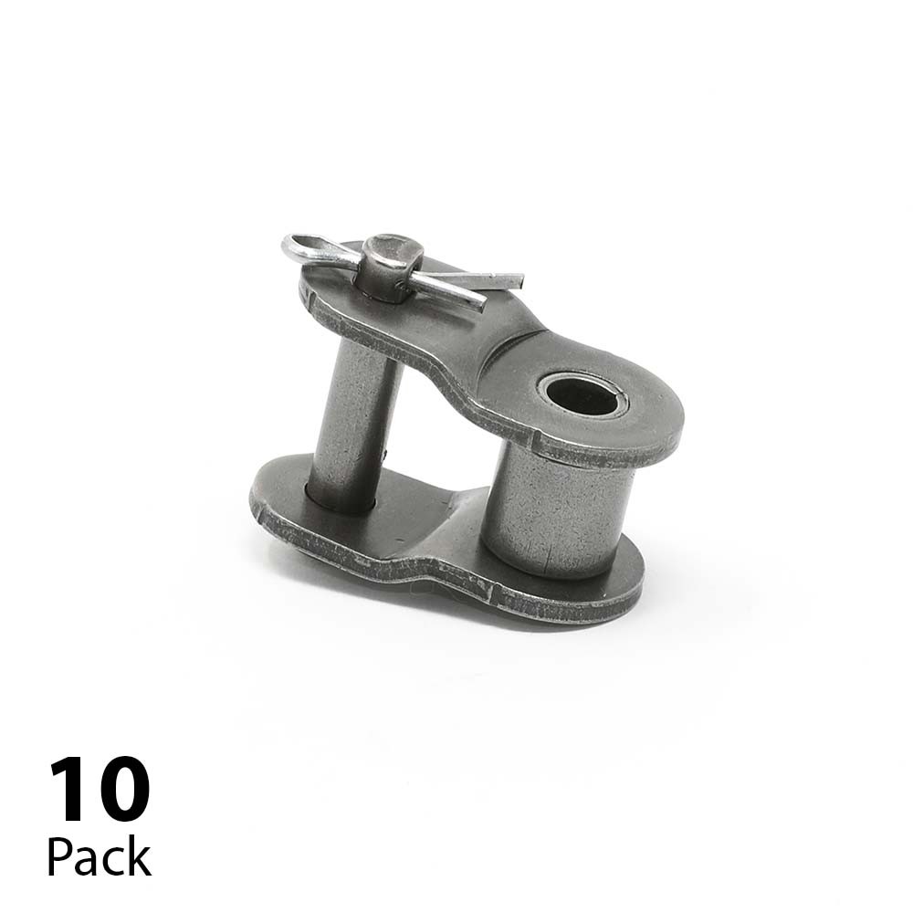 #80 Offset Half Link for Roller Chain Single Strand (Qty 10)