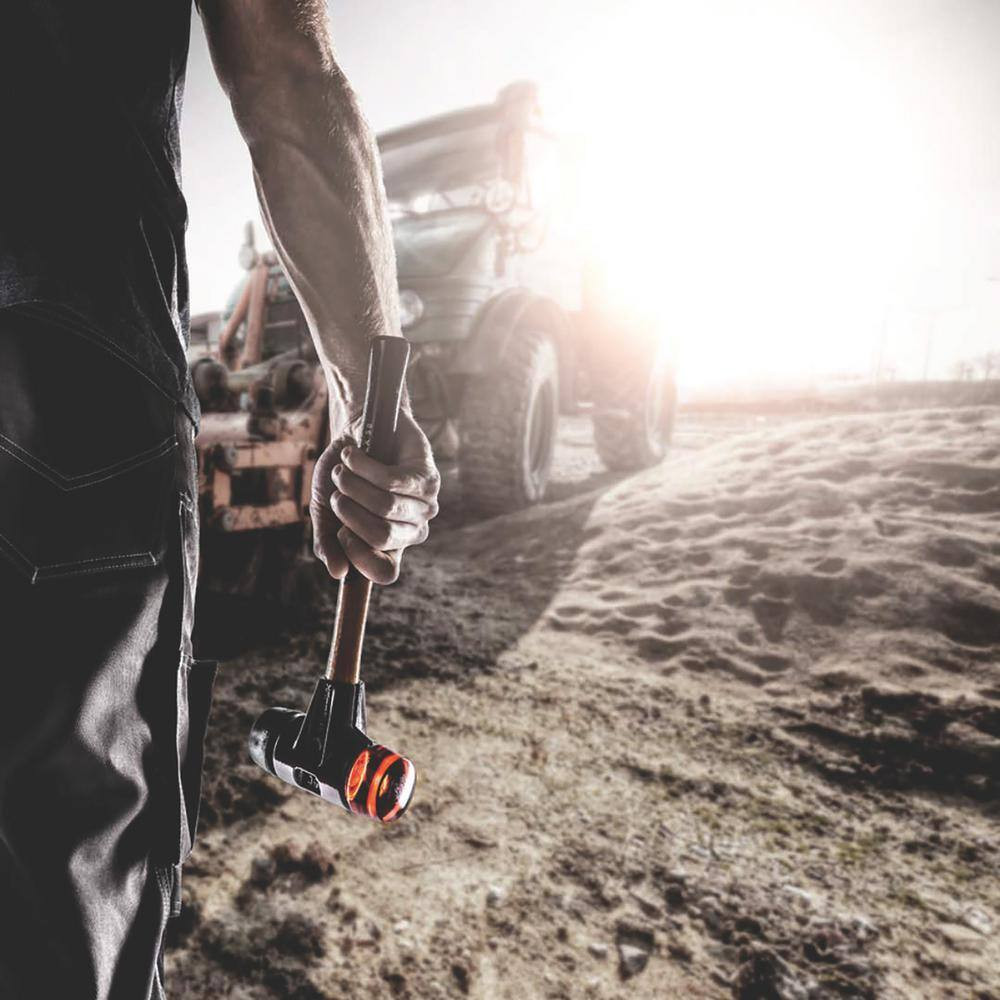 12 Oz. Simplex 30 Mallet with Black Rubber and Red Plastic Inserts