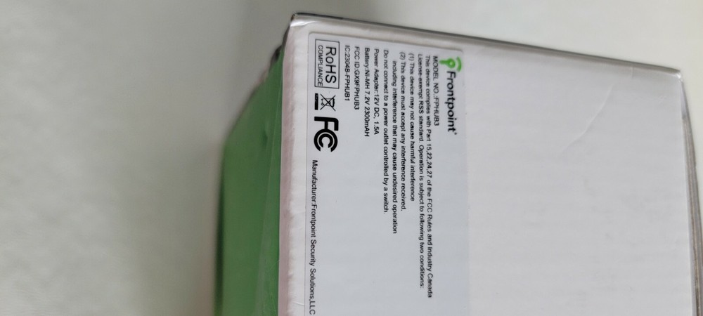 Frontpoint Security System with Hub only New. Open Box Item fphub3