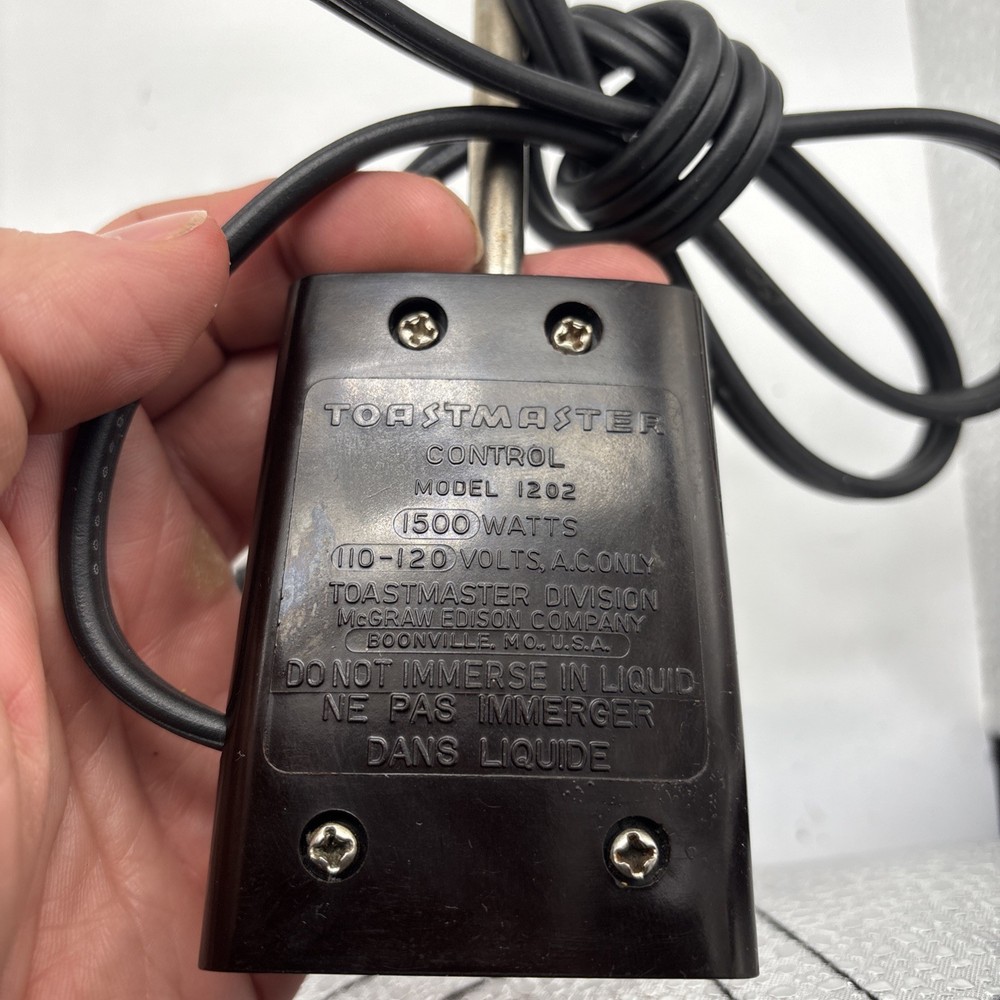 Toastmaster Control Model 1202 1500W Griddle Temp Control Probe Free Ship