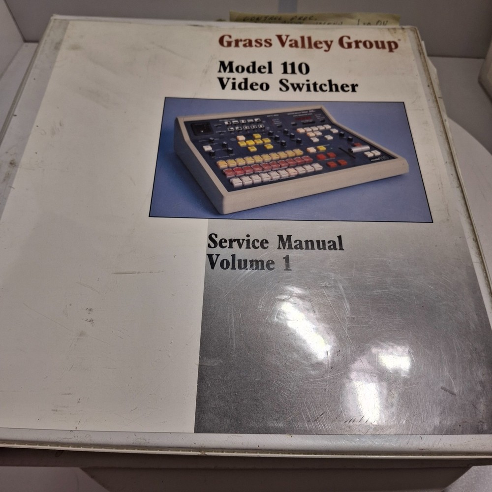 Grass Valley Model 110 Manuals 2‑Volume Set + ABC Notes + Install Planning Guide