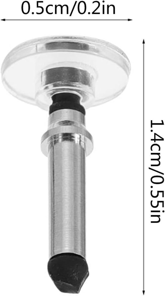 12 Pcs Silver Universal Stylus Replacement TipsUniversal Disc Tips Round Sha...