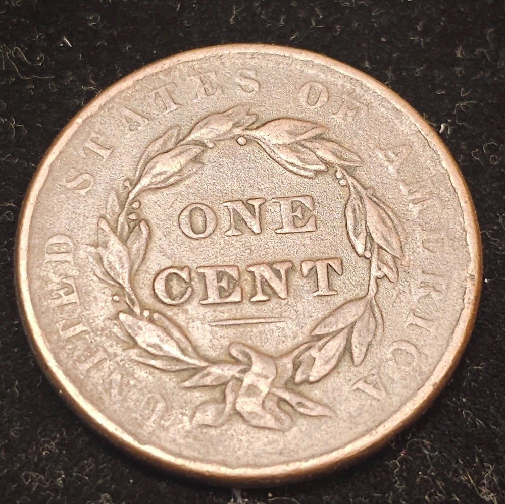 1838 Coronet Head / Large Cent / Extra Fine