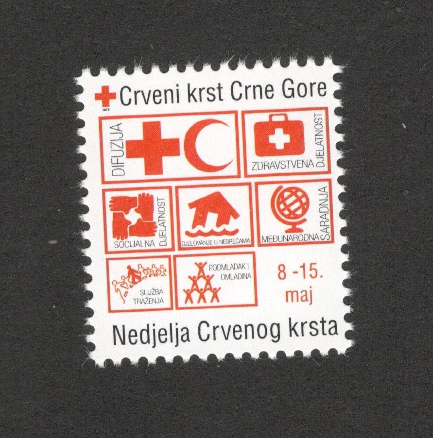 MONTENEGRO- MNH STAMP - RED CROSS WEEK- 2016.