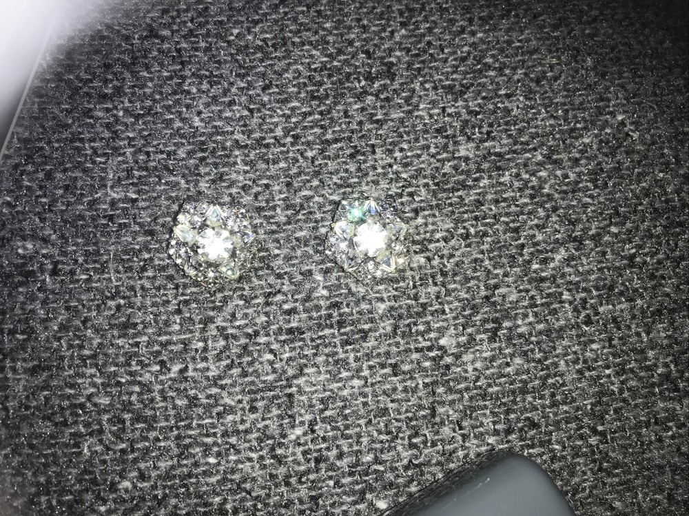 Stunning Rhinestone Clip Earrings