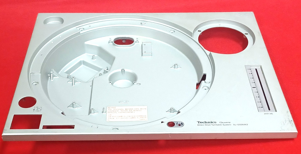 Genuine Technics SL-1200MK2 Silver Top Plinth Cabinet Chassis Case Shell ONLY