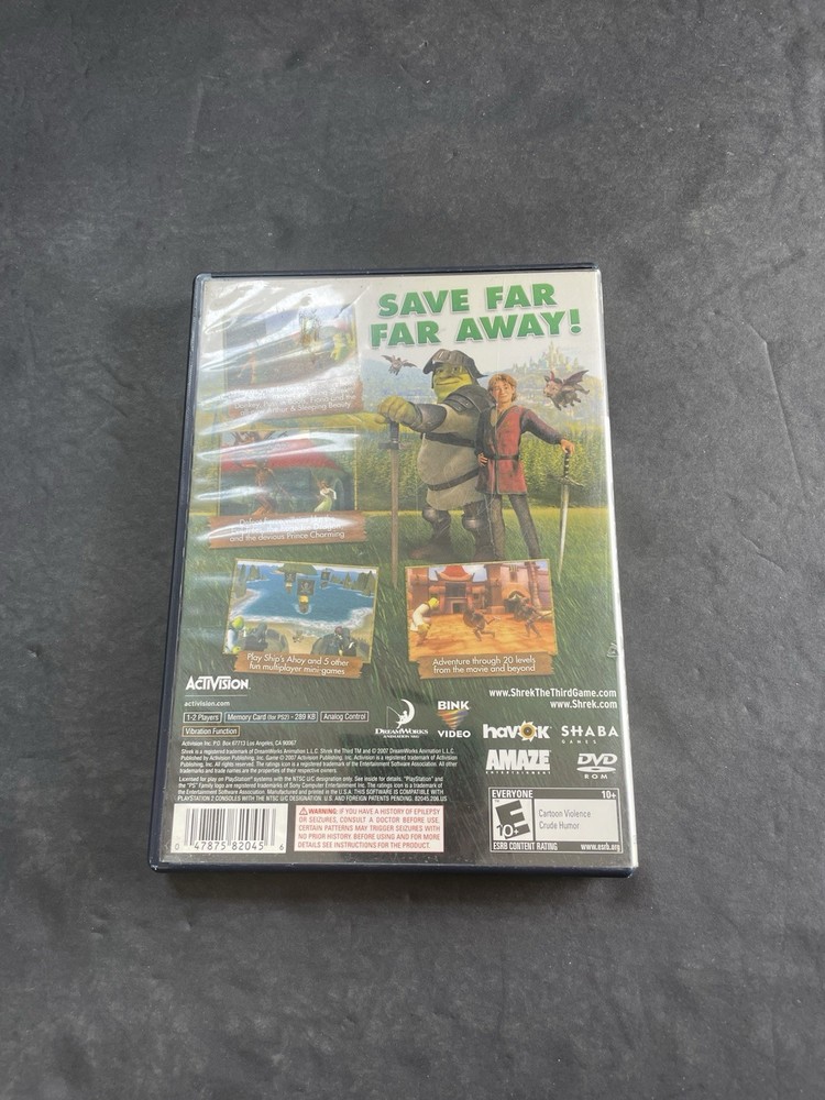 shrek the third ps2 Case only