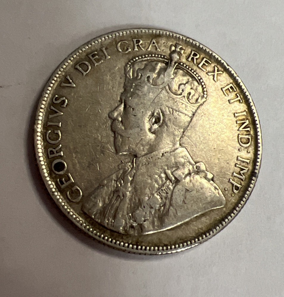 1917 Canada 50 Cents Silver Coin