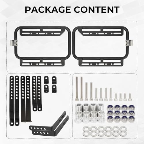 Universal Upgrade Motorcycle Side Case Mounting Kit Support Rack Detachable