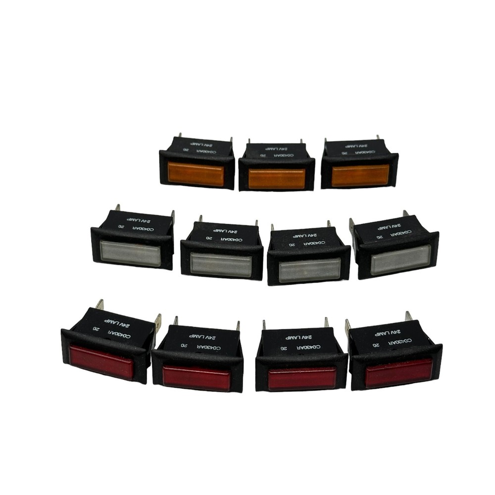 C0430AR Indicator Lamp 4 pc Red 4 pc White 3 pc Yellow