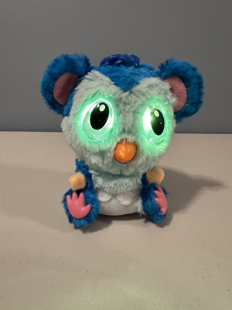 Hatchimals Interactive Hatchibabies Blue Owl 6 Tested Working Large Sparkle Eyes