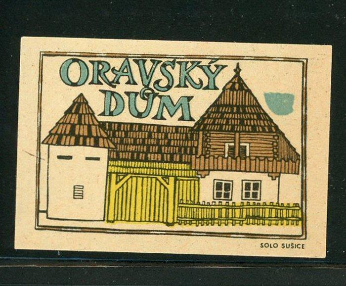 Czech Match Box Label Oravsky Dum