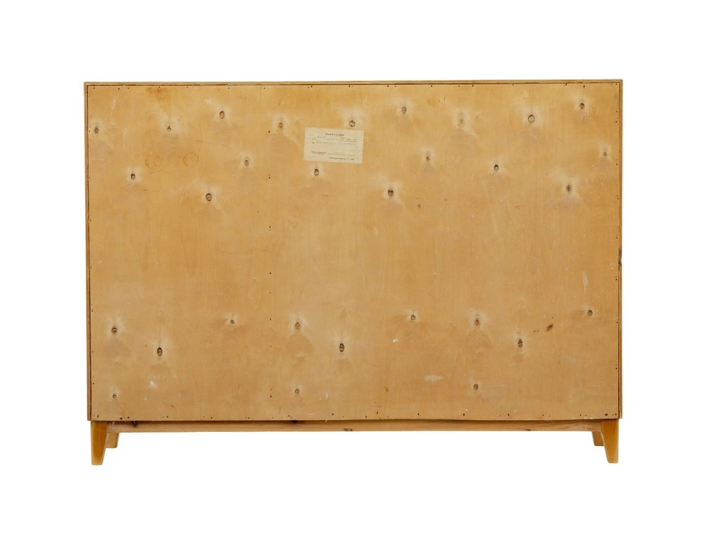 SCANDINAVIAN BIRCH LOW OPEN BOOKCASE BY SMF BODAFORS