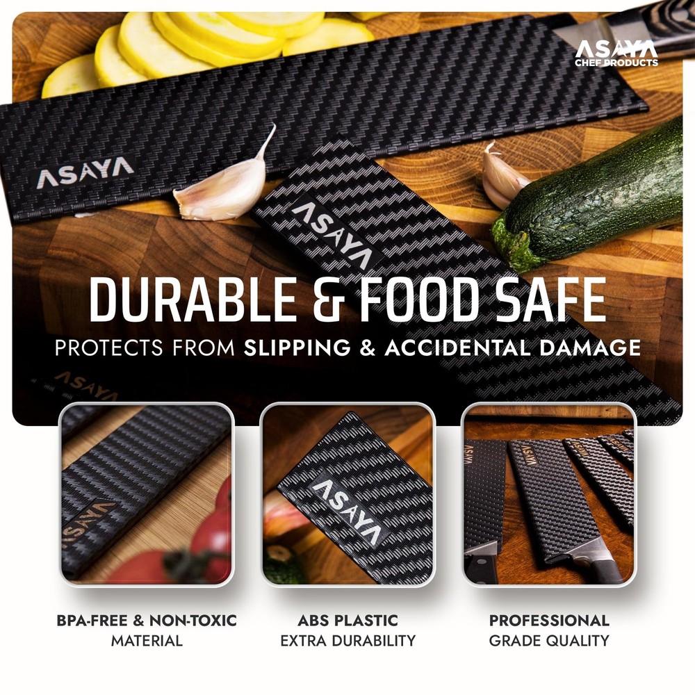 Professional Chef Edge Guards – 4 Piece Universal Covers - Extra Strength ABS...