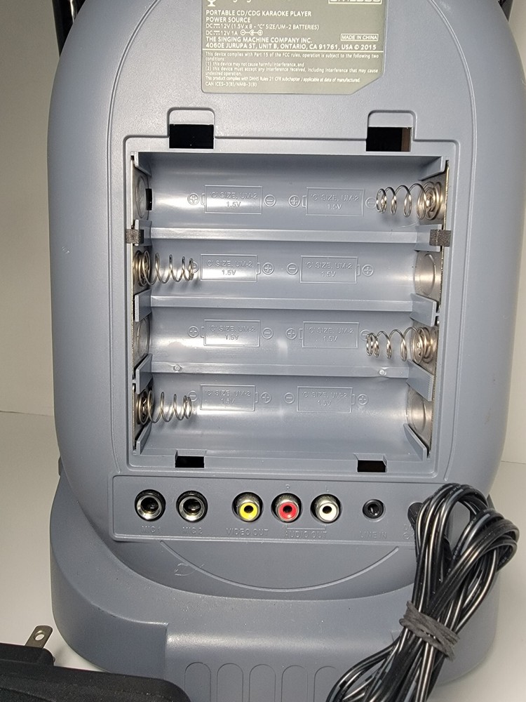 The Singing Machine SML505 Portable CD Karaoke System with Disco Lights TESTED