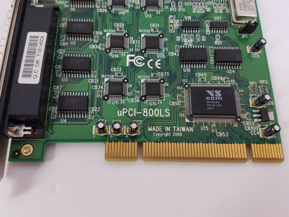 VSComm uPCI 800LS Eight Port RS232 Serial Card - Working System Pull