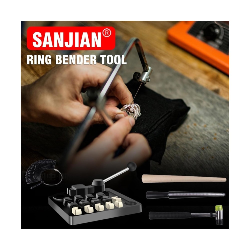 SANJIAN Ring Bender, Ring Maker Kit, Spoon Ring Bender Tool for Ring Jewelry ...