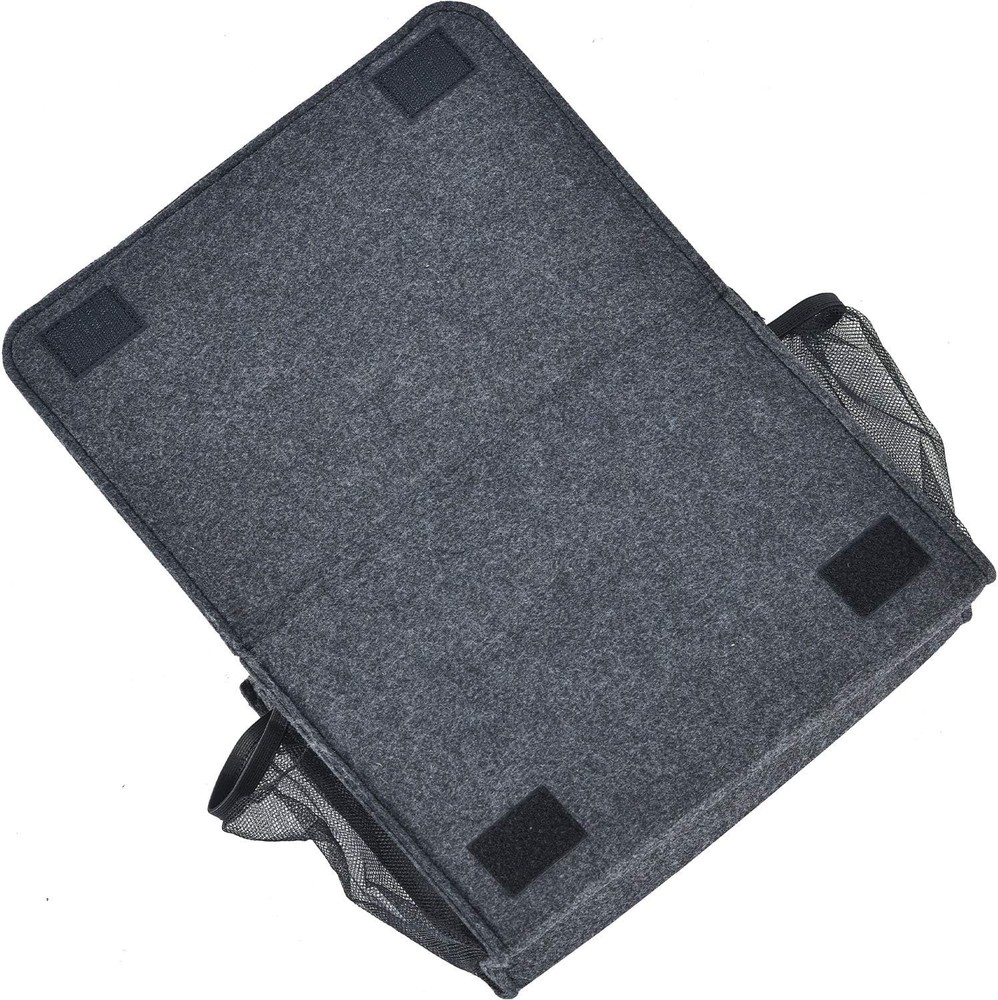 Felt Bedside Organizer for Magazines, Phone - Grey