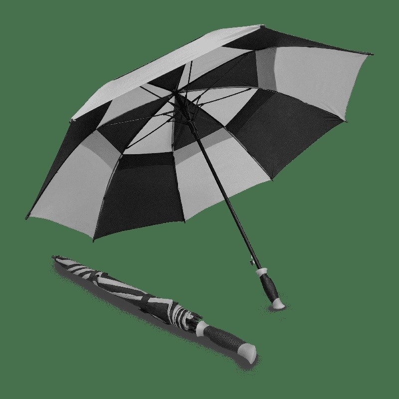 Double Canopy Golf Umbrella Auto Open Windproof Ergonomic Handle Water Resistant
