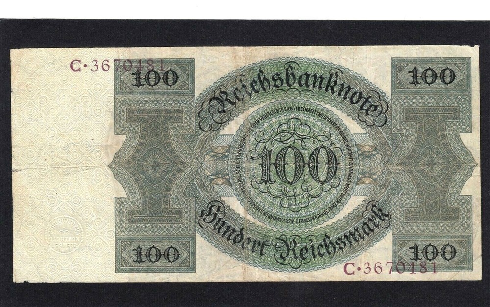 Germany 100 Reichmark 1924 P-178 VG