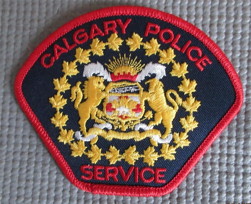 Calgary, Alberta Canada  Police patch,  mid 90's style