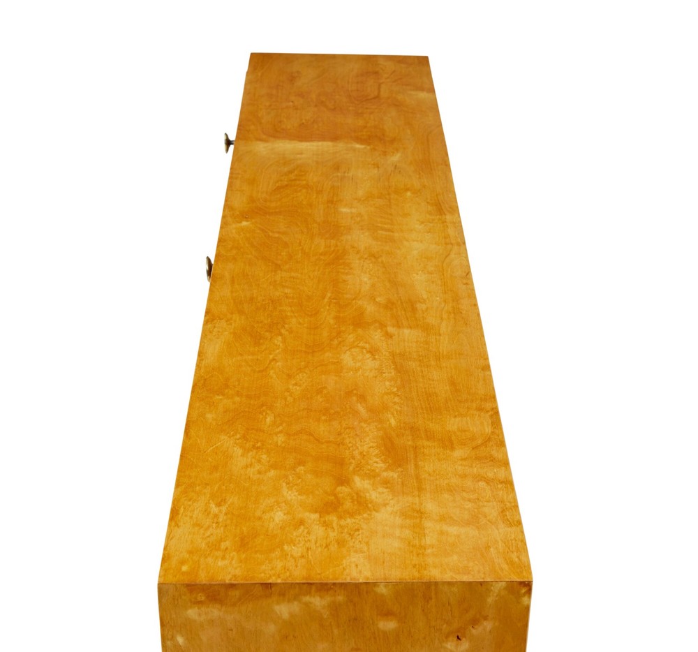 SCANDINAVIAN BIRCH LOW OPEN BOOKCASE BY SMF BODAFORS