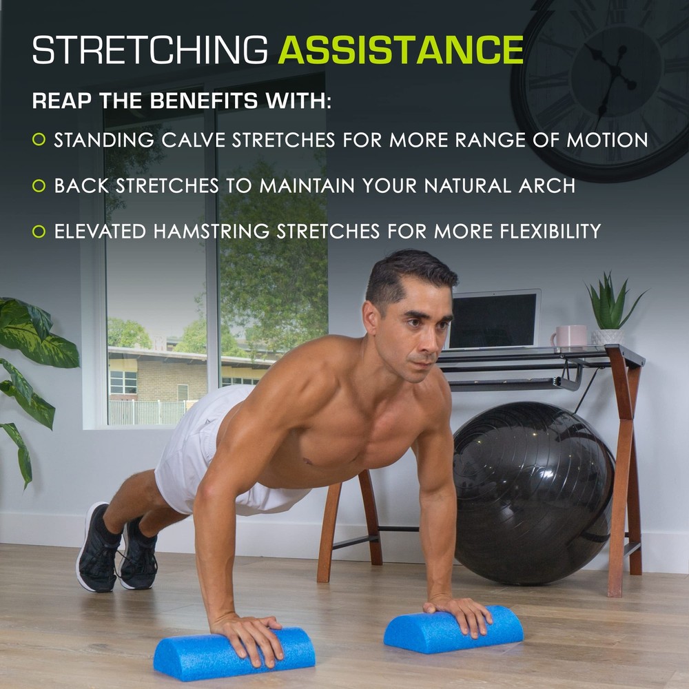 Flex Foam Rollers for Muscle Massage Physical Therapy Core & Balance Exercise...